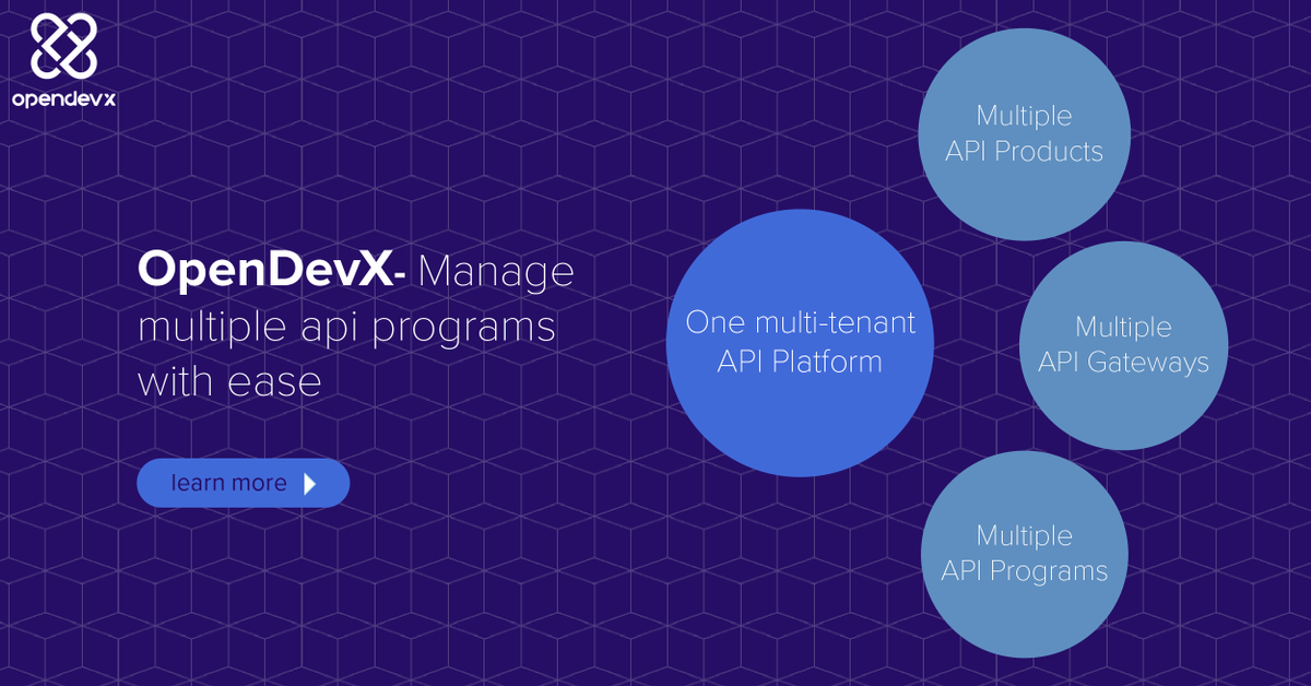 Struggling with fragmented API programs? Explore OpenDevX - Manage multiple API programs at scale. Read more at hubs.ly/H0xYbgr0