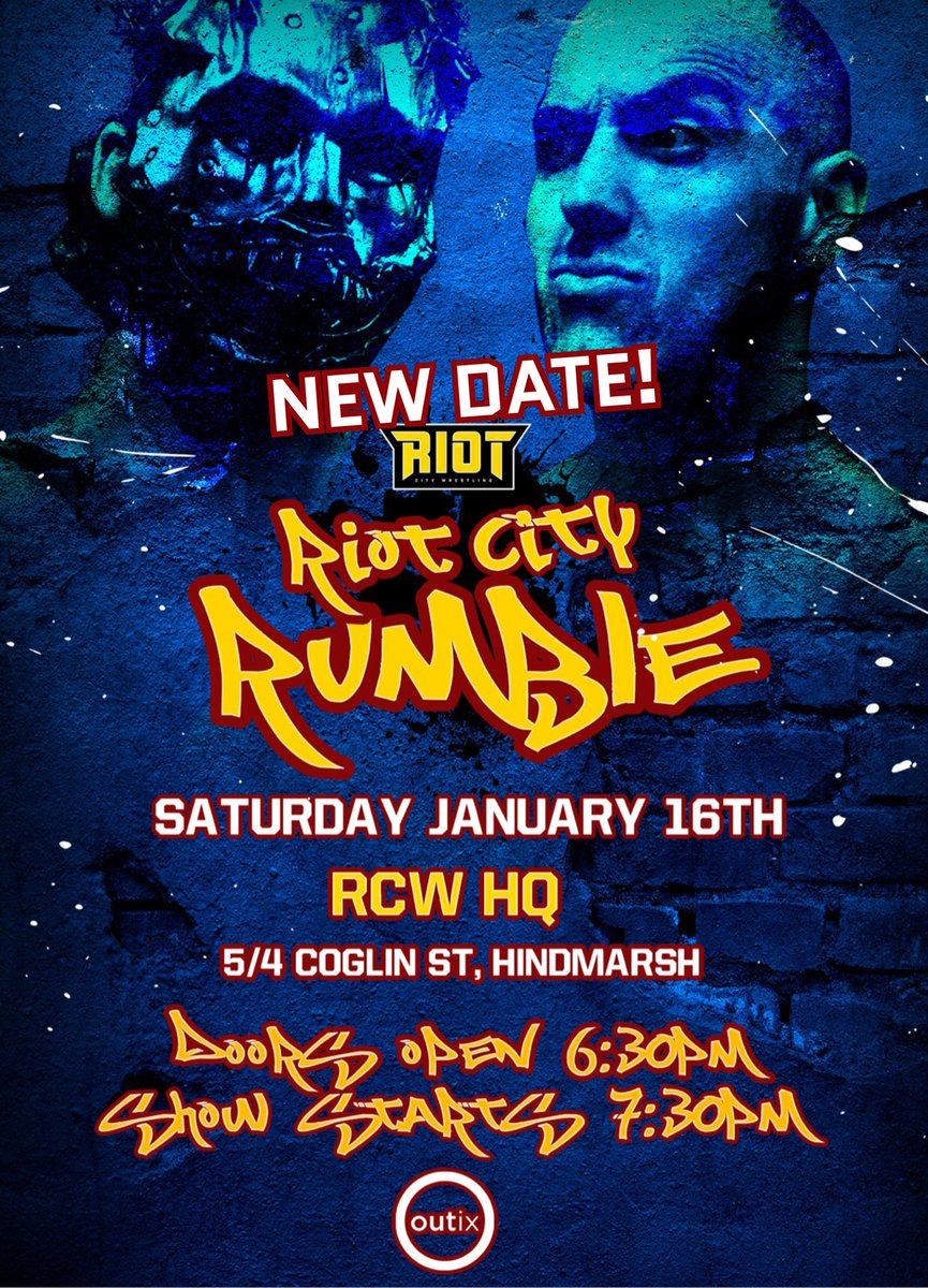 Riot City Wrestling The Riot City Rumble Has Been Officially Scheduled To Take Place Live From Rcw Hq On Saturday Jan 16th Feat The Multi Man Over The Tope Elimination Name