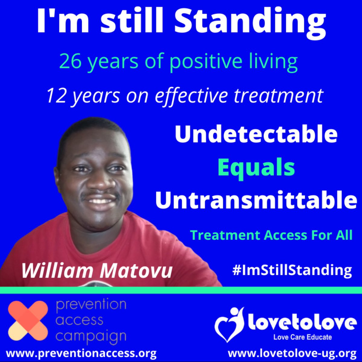 Matthew_Hodson's tweet photo. @YongSook4 @CureHIVNOW @pozmagazine @raelwyne @londonpatient @defeatHIV @RDerrazi @ProfSharonLewin @AIDS_United @GreaterThanAIDS @TAGTeam_Tweets @MyFabDisease @ViiVHC @NIH @americangene @TheLancetHIV @eltonofficial @ladygaga @rihanna @HPKiem I hope that you live to see a cure. 
I hope also that you find ways to live with the virus without feeling depressed before that happens.
I am inspired by the positive attitudes of people like @D_Moraa, @PeteThitiwatt, @Matovuwilliam1, @stigma_fighter and @raelwyne among others. https://t.co/mNbmStqZp0