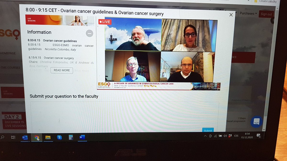 LLamlova's tweet photo. 2nd day in a full swing! #ESGO2020 @ESGO_society https://t.co/uZBl1y6CZ5