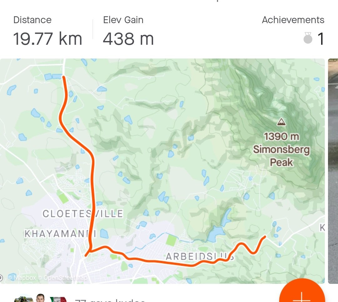 StefandBd's tweet photo. On Saturday I completed a ride for the Team Vitality Strava Launch when I mapped my V #MapMyV
Cyclists should join the Team Vitality Cycling Community on Strava, join the challenges and stand a chance to win prizes! Read more: https://t.co/9RdFSuMjqZ
@Discovery_SA @Vitality_SA https://t.co/KQvve3gkmk