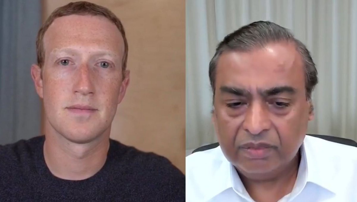 Mark Zuckerberg and Mukesh Dhirubhai Ambani converse at Facebook Fuel for India virtual event