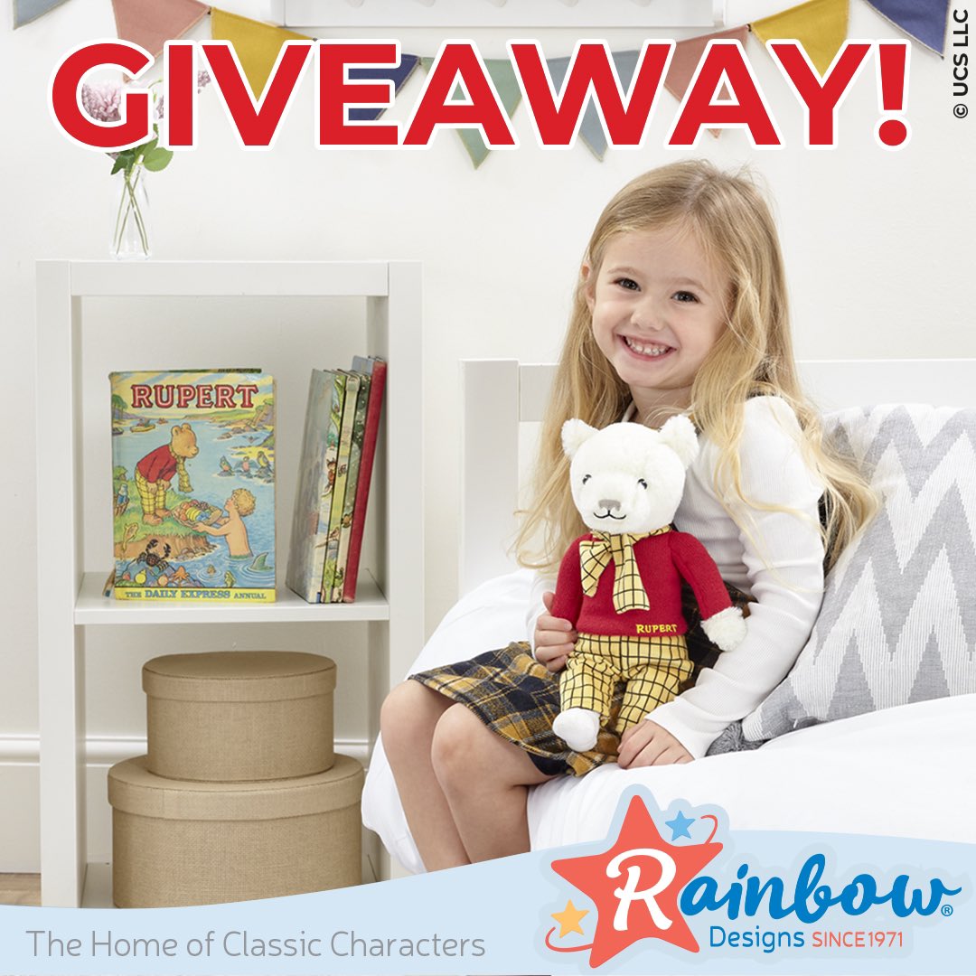 rainbowdesigns1's tweet photo. Rupert Bear Giveaway🐻 One last giveaway before Christmas! To be in with a chance of winning our super cuddly Rupert Bear Soft Toy:
#RT &amp; Follow
Comment: #RupertBear 
Closes at 11am on 17 Dec 2020. UK &amp; ROI only. t&amp;c’s on FB and IG
#Win #giveaway #christmsgiveaway https://t.co/MSxRKqzuTB