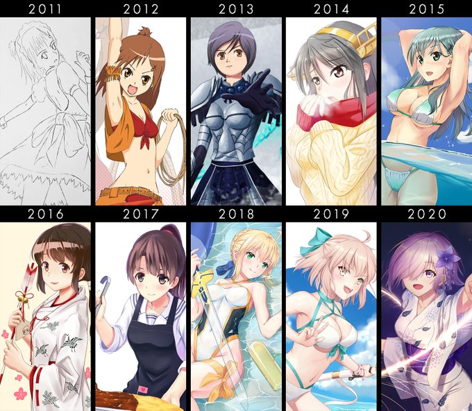 進化録のtwitterイラスト検索結果