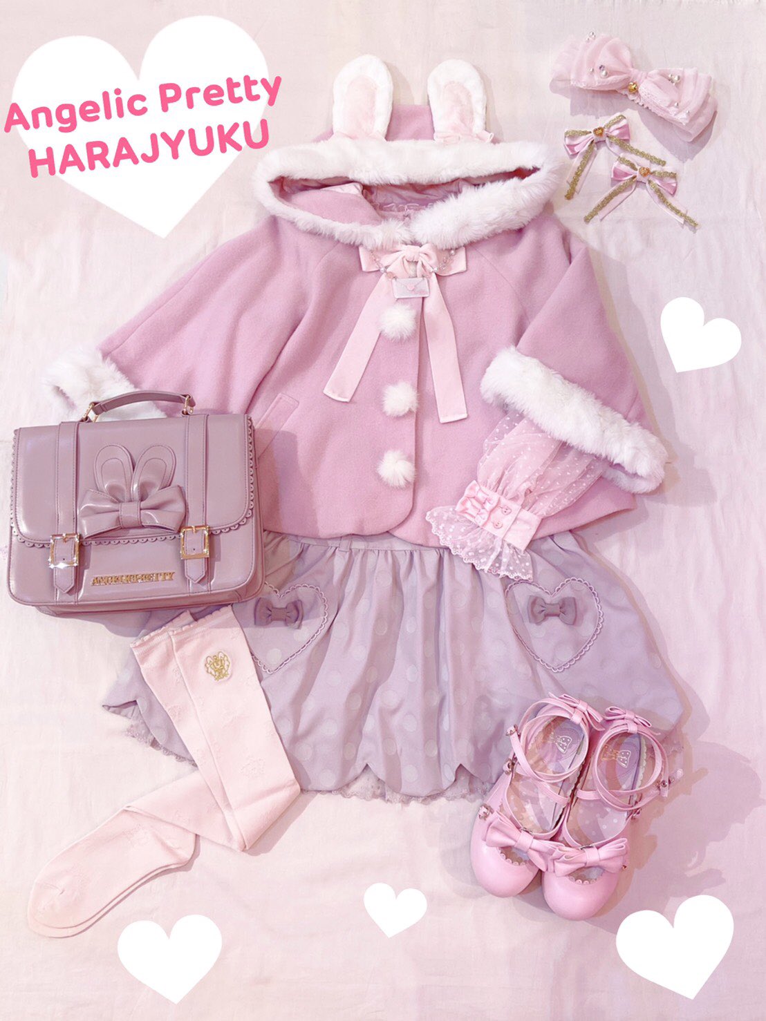 Angelic Pretty アンジェリックプリティ うさ耳 ふわふわ ケープ