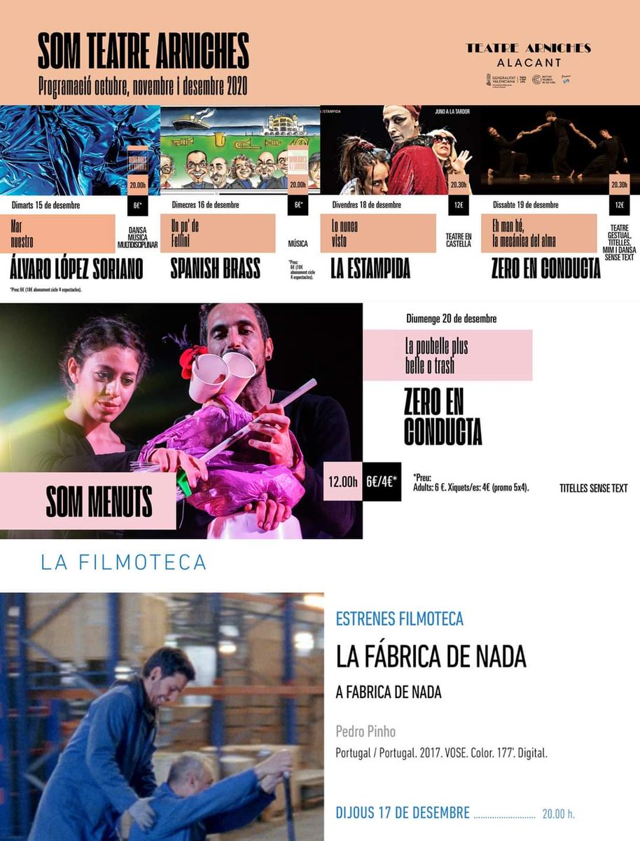 Programació setmanal 👇👇👇