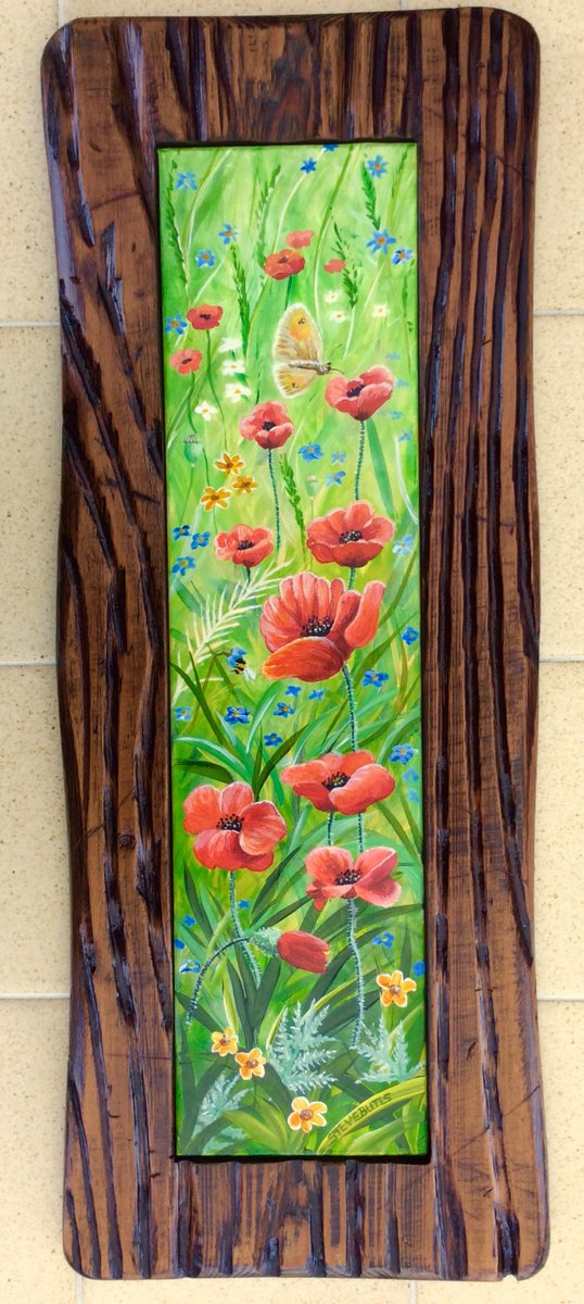 Just though a painting change was needed, plus a frame from reclaimed wood.