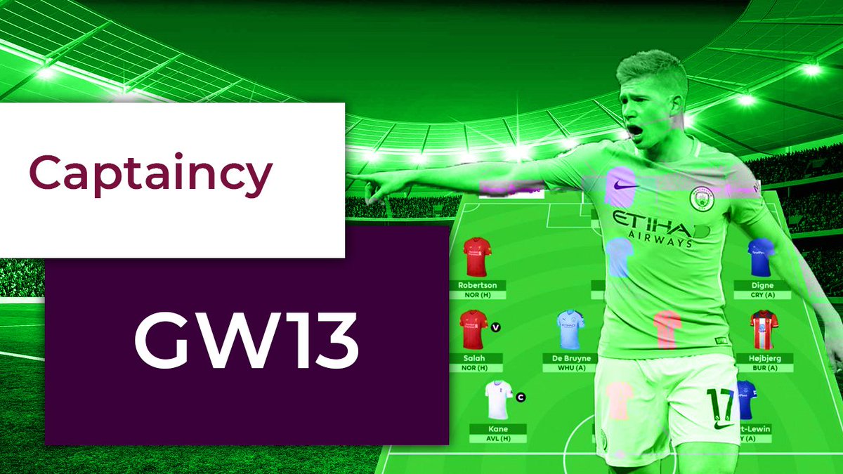 Do you feel like captaincy between Bruno v KDB is quite hard this week? This {thread} dives into some pros and cons and has resulted in one clear winner for me... #FPL  #FPLCommunity  #GW13