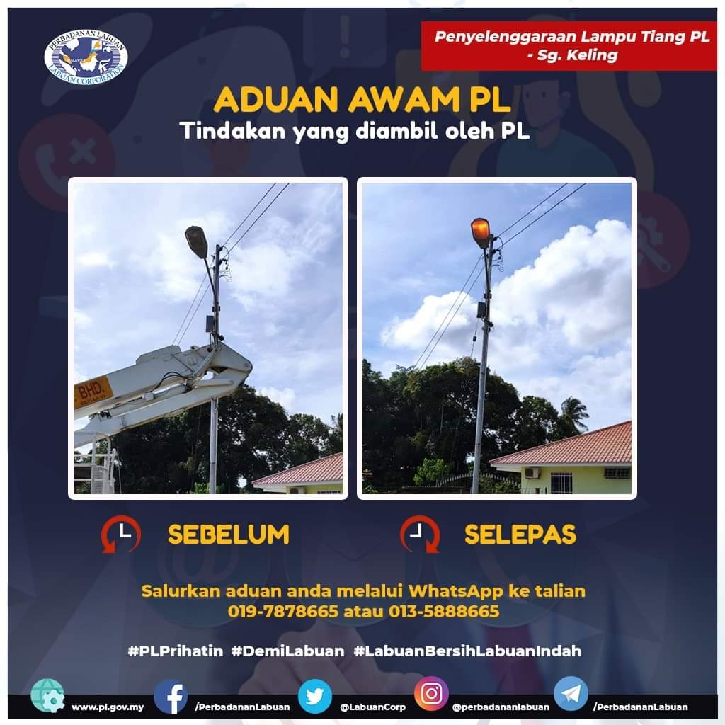 LabuanCorp's tweet photo. ADUAN AWAM PL - Tindakan yang diambil oleh PL
Salurkan aduan anda melalui Whatsapp ke talian 019-7878665 @ 013- 5888665
#plprihatin
#demilabuan
#labuanbersihlabuanindah https://t.co/xeQehRGU2v