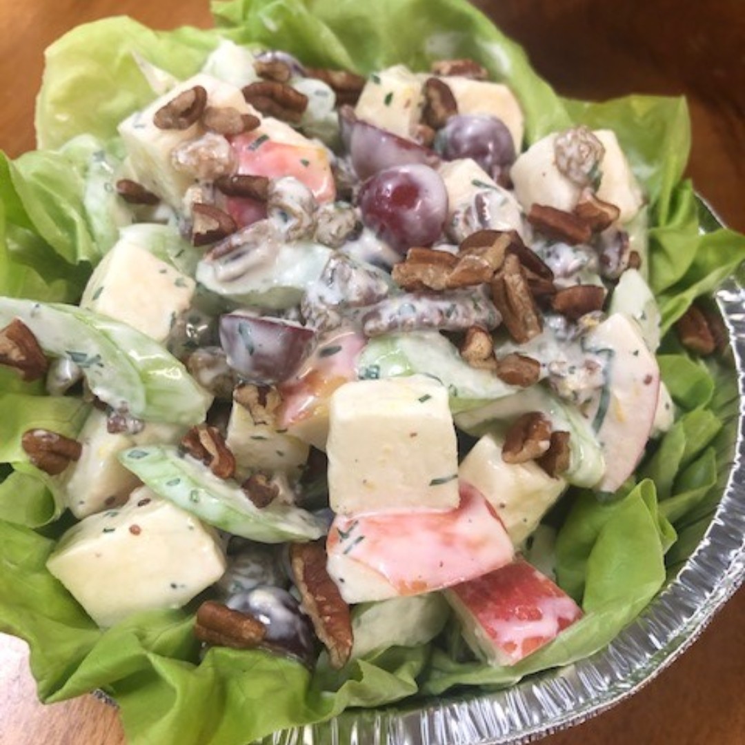 Waldorf Salad. Another prefect dish in our Christmas Pack! Last day to order is this Sunday 12/20. Give us a call Wed-Sun, or order online now!