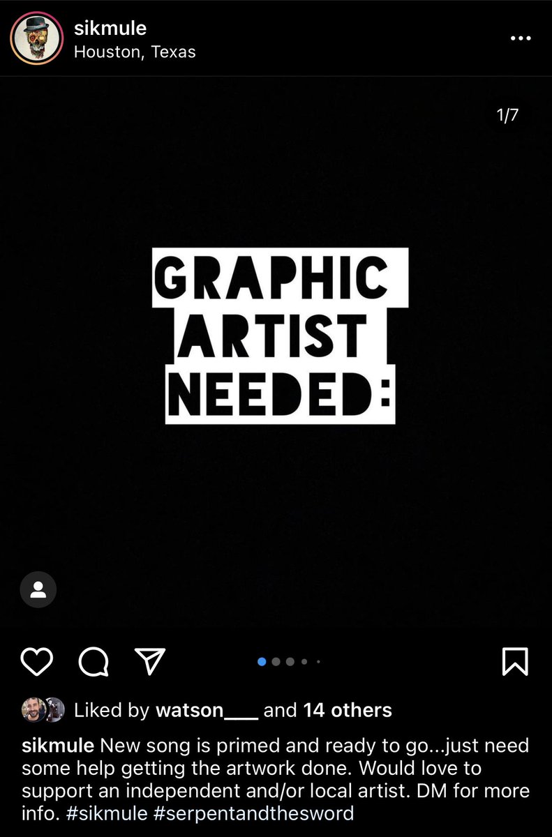 CaptainPanda86's tweet photo. I have a buddy of mine who’s band @SikMule is looking for a #graphicartist!
#digitalart #DigitalArtist #GraphicDesign #graphicengineering #ArtistOnTwitter #musicIsLife #MusicalArtist #Bandlife
You can check them out on Instagram at @sikmule as well https://t.co/j4MDdFKUVo