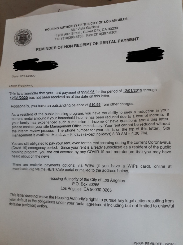 westsidelatu's tweet photo. JOURNALISTS WANTED — public housing tenants at Mar Vista Gardens are being threatened with eviction by @HACLA1938 and are being given partial and misleading information.

If you’re interested in investigating this: contact us: westsidelatu@gmail.com

(Thread) https://t.co/jHmr5gRYGh