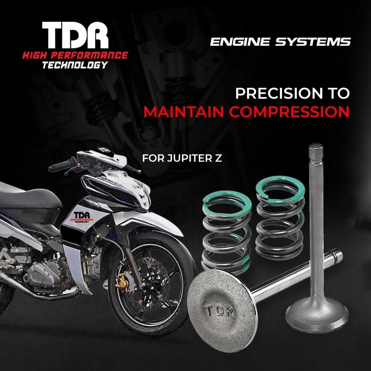 TDR_RACING's tweet photo. TDR Racing Valve and Valve Spring are made with high quality material design that able to handle extreme temperature. Order online at @oneteamstore
Racing Valve : https://t.co/MJJJUco2c5
Valve Spring : https://t.co/rDtoL4gXP9
.
#EngineSystems #RacingValve #ValveSpring https://t.co/xpE6nSKZcH
