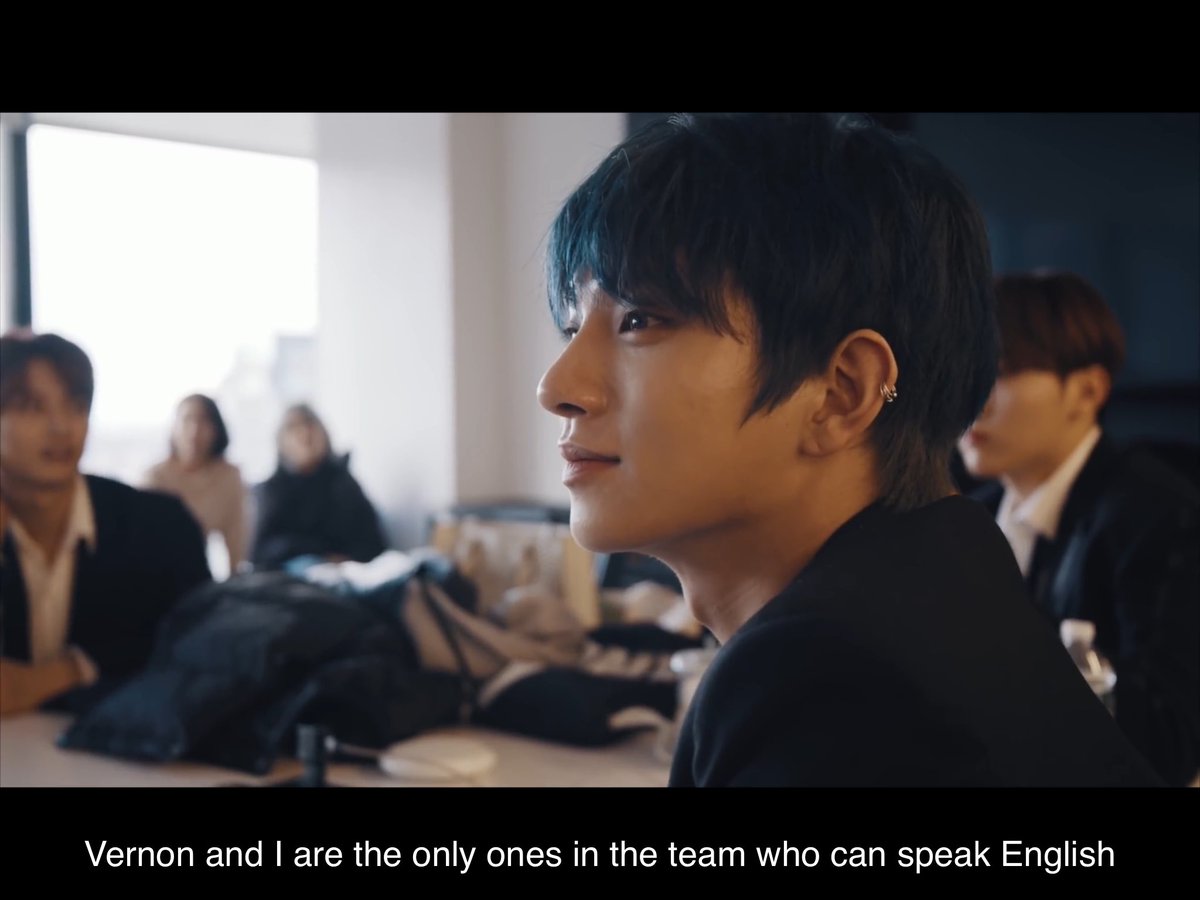 it takes a lot of hard work for him and vernon to get the interviews they go through smoothly in which he needs to practice by reading the scripts and questions they get in interviews and even discusses along with vernon [cont...]