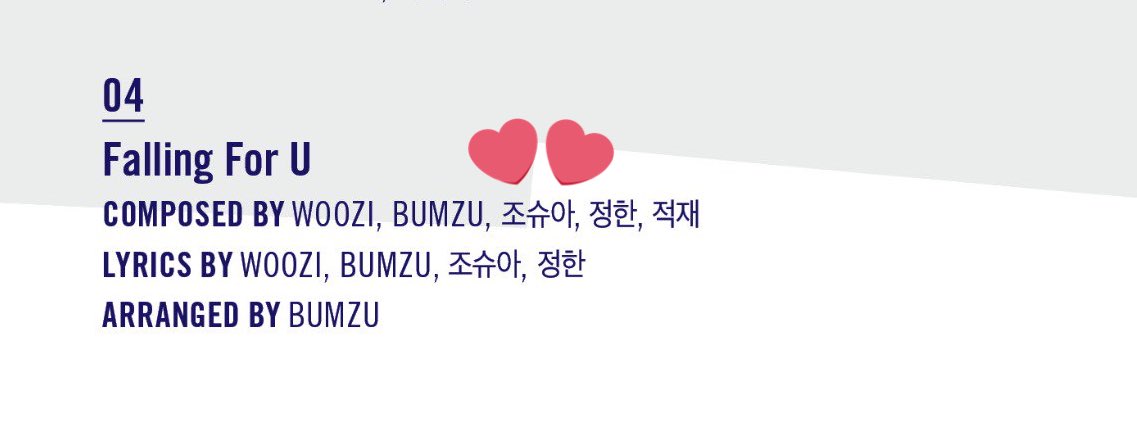 talking about his works as an artist; currently he has 5 songs that are credited under his name (KOMCA), many of you might know this, the song “Falling For U” his duet with jeonghan, him alongside jeonghan composed the song (the guitar instrumental i suppose) [cont...]