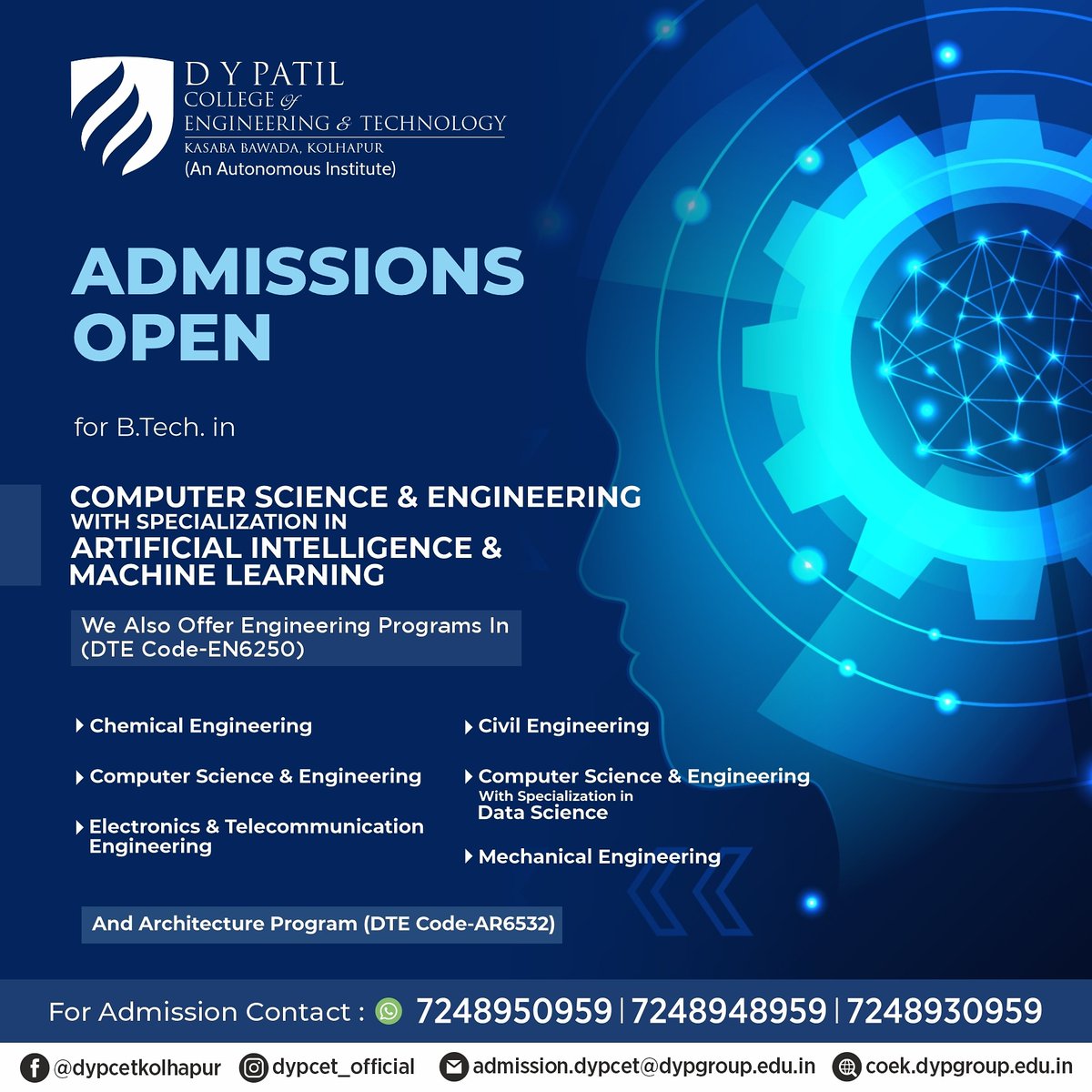D. Y. Patil College of Engg & Tech , Kolhapur. tweet media