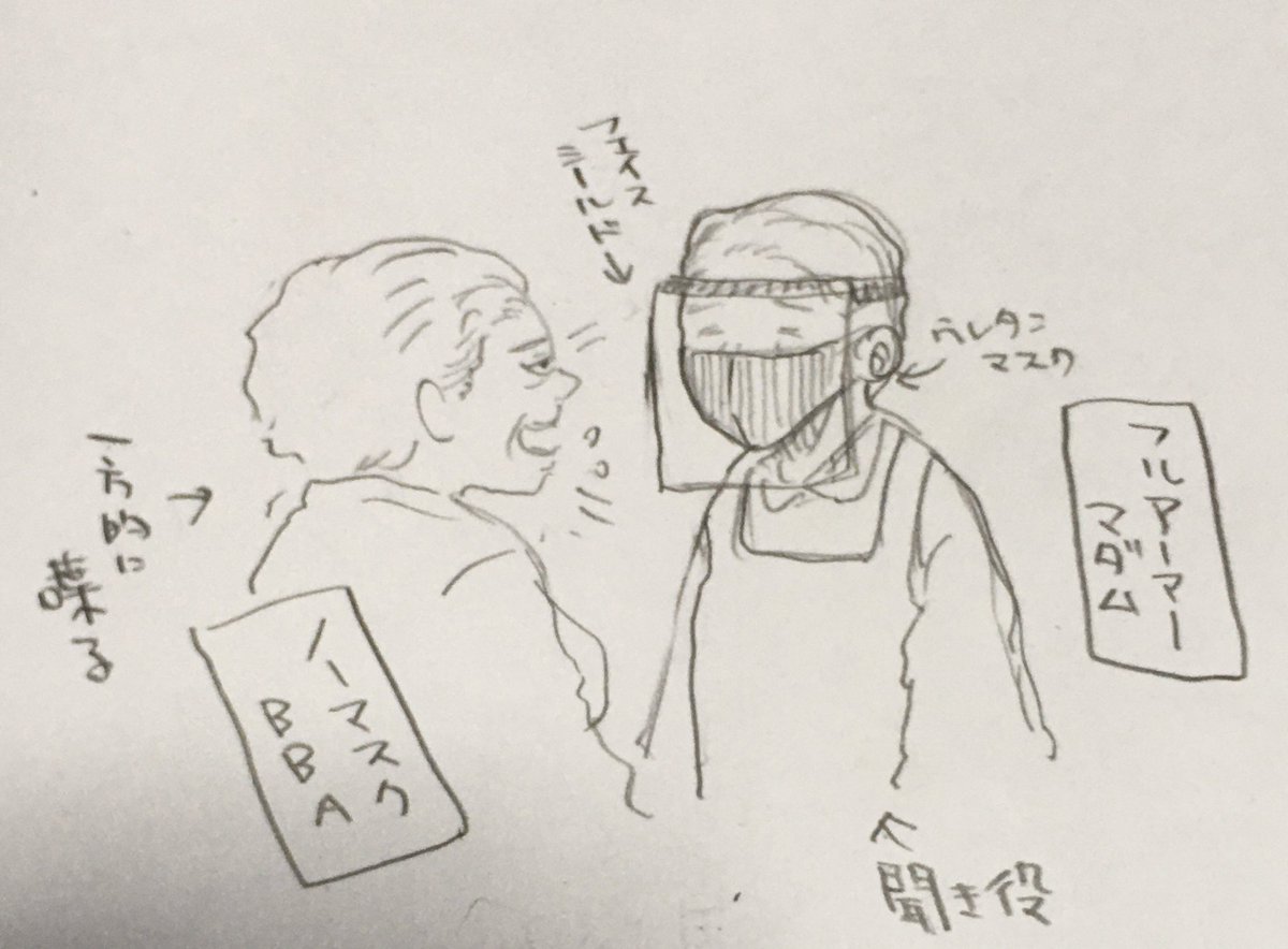 帰りがけに見たおもしろ井戸端会議。 