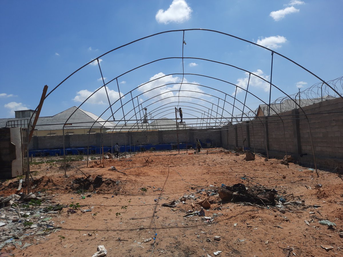 DairySom's tweet photo. This is the first step in a major green house project being implemented by SOM MILK in Mogadishu @GEEL_Somali @WFPSomalia @FAOSomalia @UNIDOSomalia @TC_Mogadishu @tikasomalia https://t.co/8pYffZK7tq