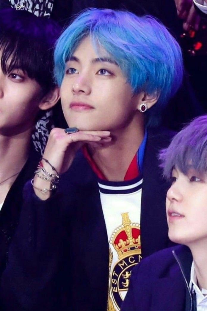 Taehyung in blue hairs — a dominating thread