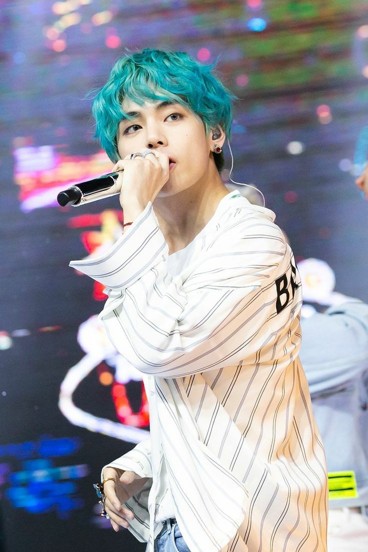 Taehyung in blue hairs — a dominating thread