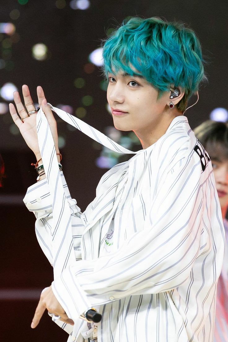 Taehyung in blue hairs — a dominating thread