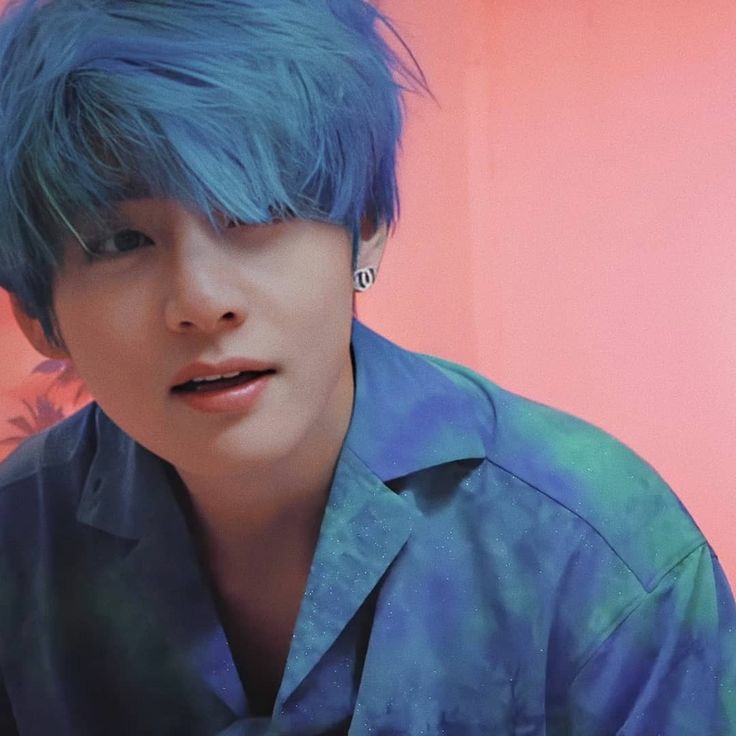 Taehyung in blue hairs — a dominating thread