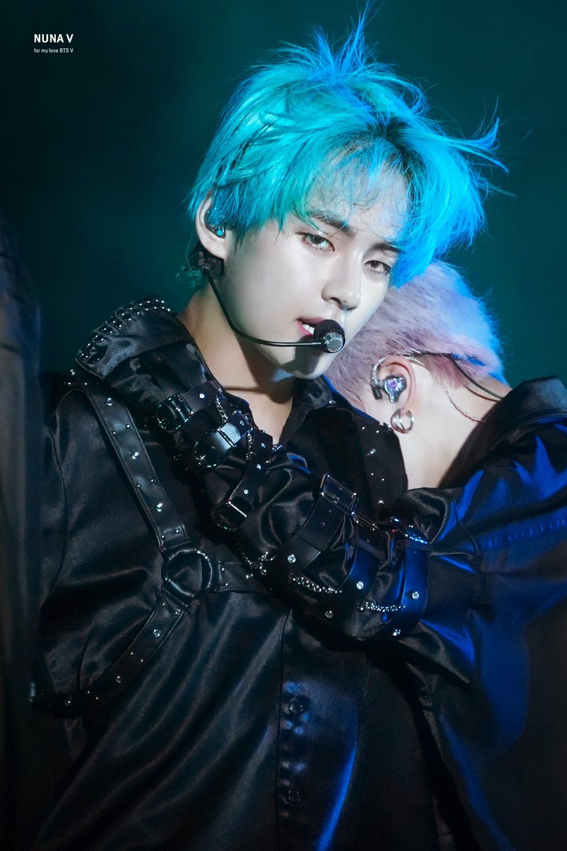 Taehyung in blue hairs — a dominating thread