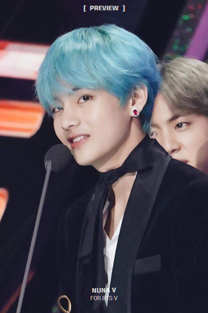 Taehyung in blue hairs — a dominating thread