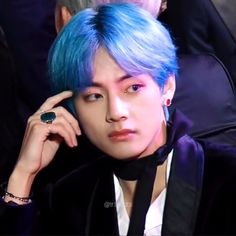 Taehyung in blue hairs — a dominating thread