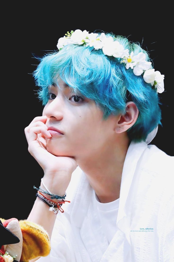 Taehyung in blue hairs — a dominating thread