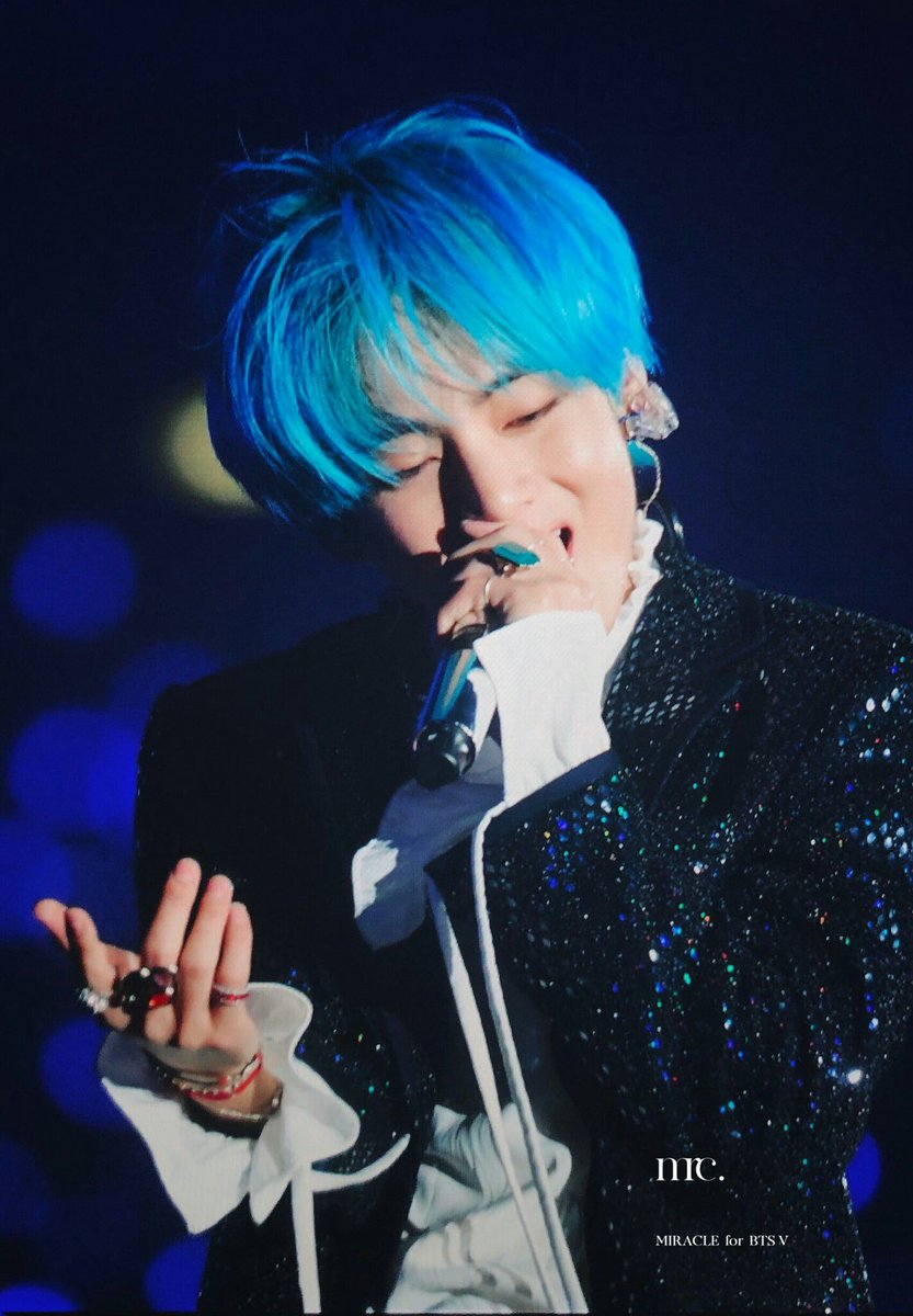 Taehyung in blue hairs — a dominating thread