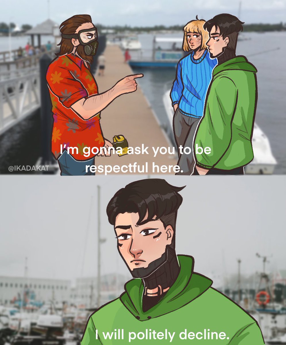 ikadakat's tweet image. so polite 😌

#ApexLegendsfanart #Apexlegends