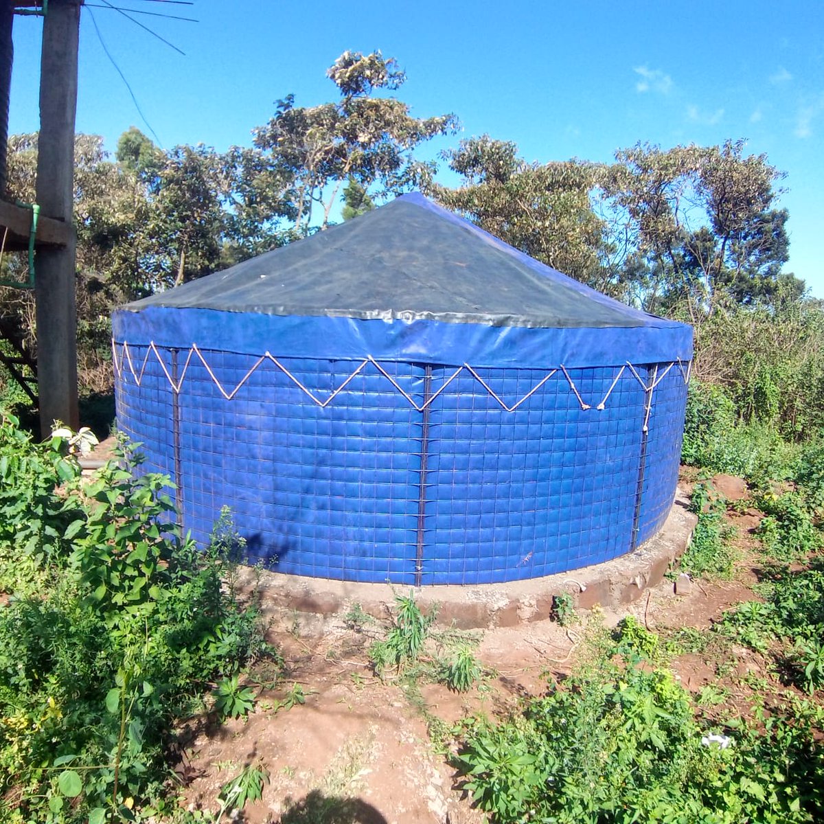 LinersKenya's tweet photo. 50,000litre EasyMesh water tank by Linerfix. @ kes 110,000 excluding transport and foundation. 0723172928 https://t.co/maHqxwJV5m