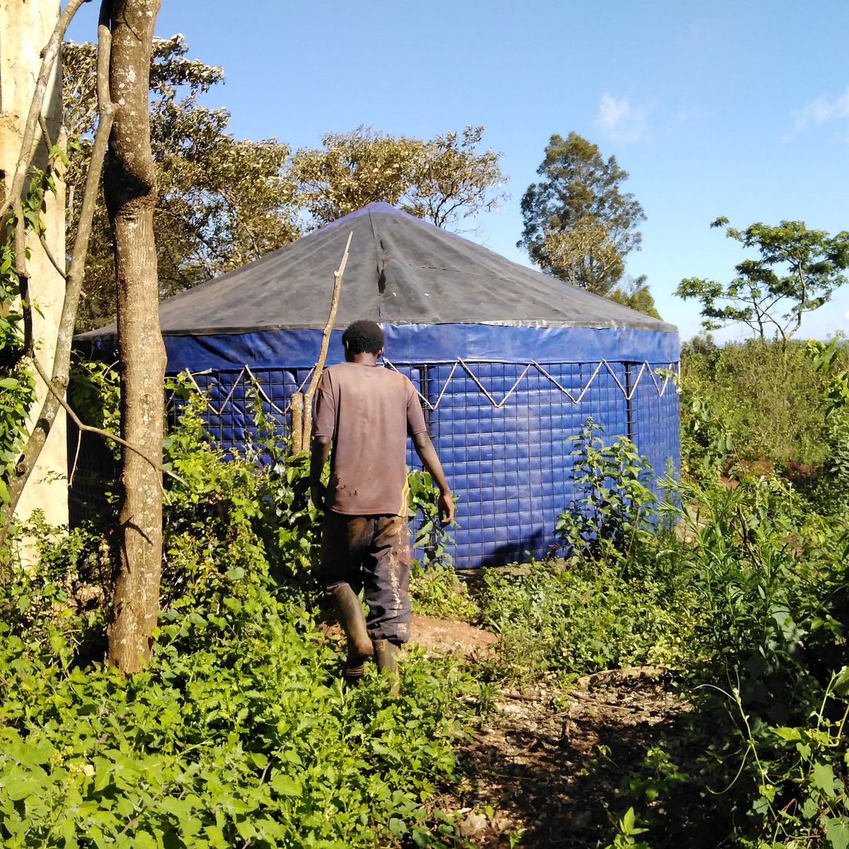 LinersKenya's tweet photo. 50,000litre EasyMesh water tank by Linerfix. @ kes 110,000 excluding transport and foundation. 0723172928 https://t.co/maHqxwJV5m