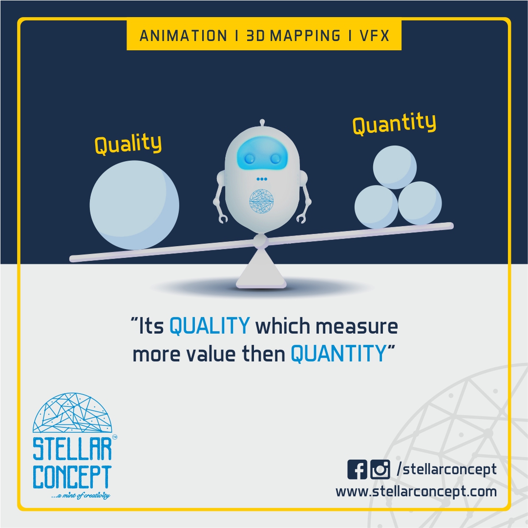 StellarConcept's tweet photo. "Its QUALITY which measure more value then QUANTITY"
Visit : https://t.co/2F6nIOT4rs
Contact : +91-9712977245
.
 #marketing #Promotion #creation #business #strategy #trending #NOW #success #quoteoftheday #digitalmarketing #marketingstrategy #SocialMedia  #branding #animation https://t.co/EHAX48OEgm