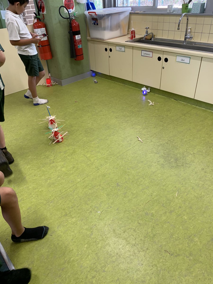 Wilkins Primary School STEM (@wilkinspsstem) on Twitter photo How do you fill the last days of school? Battlebots! #STEM #everyonecancreate #design <a href="/SpheroEdu/">Sphero Education</a> @DoE_STEM How do you fill the last days of school? Battlebots! #STEM #everyonecancreate #design <a href="/SpheroEdu/">Sphero Education</a> @DoE_STEM