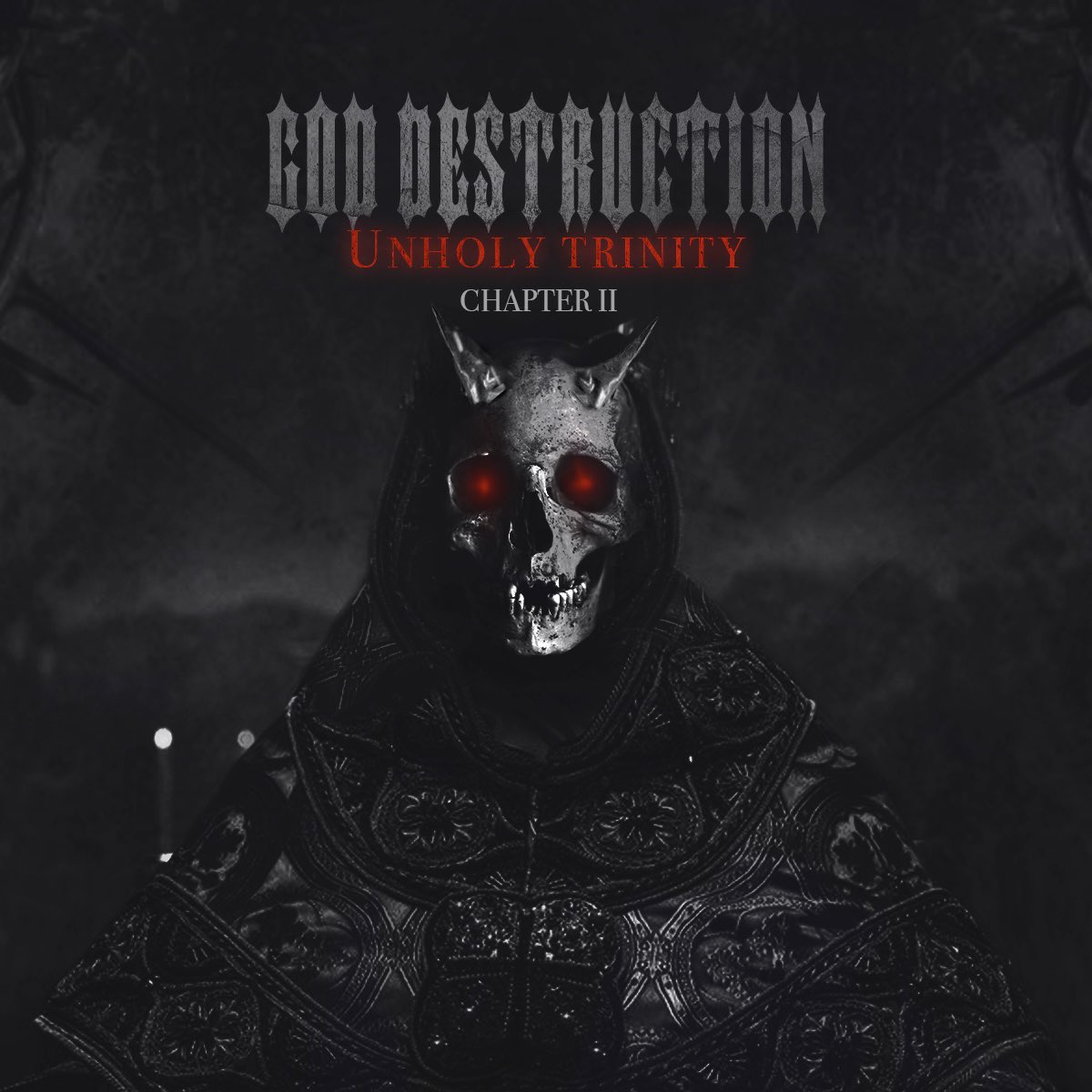 God_Destruction's tweet photo. LET THERE BE DARKNESS...
“UNHOLY TRINITY” EP 
released right now on every platforms.. SPOTIFY, ITUNES, DEEZER, AMAZON MUSIC and more.. https://t.co/kISBvv8rf3