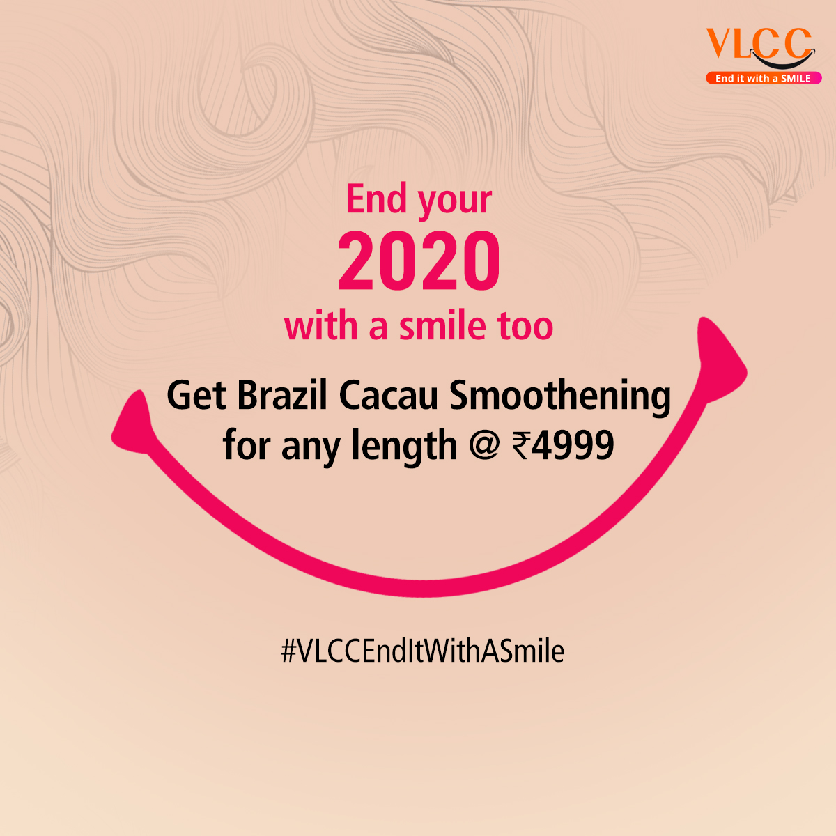VLCCindia's tweet photo. Enter 2021 with shiny, frizz-free hair with Brazil Cacau Smoothening from #VLCC. Book an appointment now and end your year with a smile.

#VLCCEndItWithASmile #EndItWithASmile #Bye2020 #IMArecommended #Hair #HairSmoothening #Keratin #BrazilCacauSmoothening #smile #happy #staywell https://t.co/qDb8a6kZdv