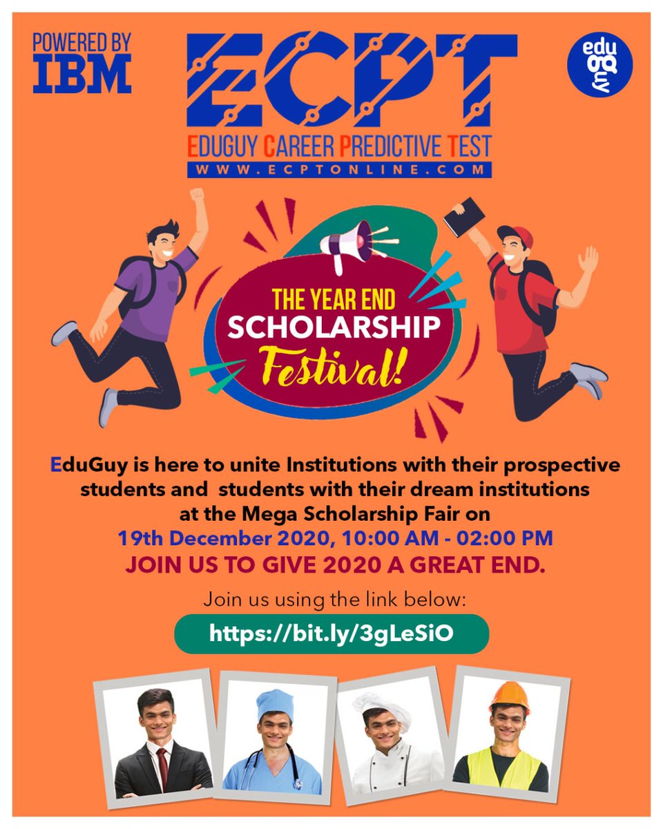 delhi_iihm's tweet image. ECPT presents Year End Scholarship Festival. Grab the offer to know which career suits you best 

#ECPT #EduguyCareerPredictiveTest #EduGuy