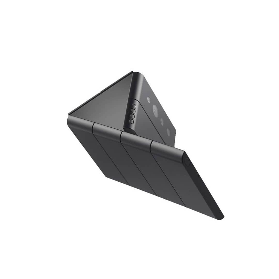 GN4k_p's tweet photo. Oppo has teased a multi-fold phone concept that has been made in collaboration with a Japanese design studio called 'Nendo'.
.
The concept folds 3 times with a one-thumb operation.
.
#Oppo #triplefold #oppoxnendo #multifold #tech #futuretech #concept https://t.co/qyyUpY5e63