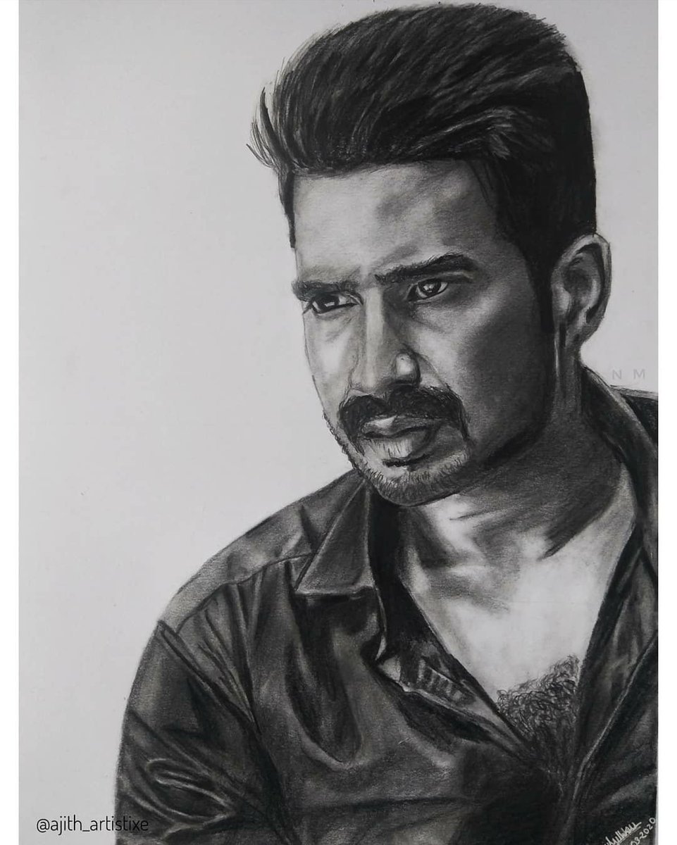 Pencil portrait <a href="/TheVishnuVishal/">VISHNU VISHAL - VV</a> 
.
Graphite pencil on Bristol paper 
Instagram instagram.com/p/B-RjC0yJfv1/…
#VishnuVishal