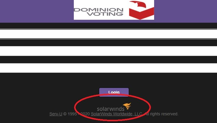 7.  #DominionVotingSystems uses  #SolarWinds products.It’s there on their website. In a security advisory, SW said they “experienced a highly sophisticated, manual attack on their software released 3-6/2020.” Exec VP sold $1.2M of shares 11/9; CEO, Kevin Thompson, $15M 11/19/20.