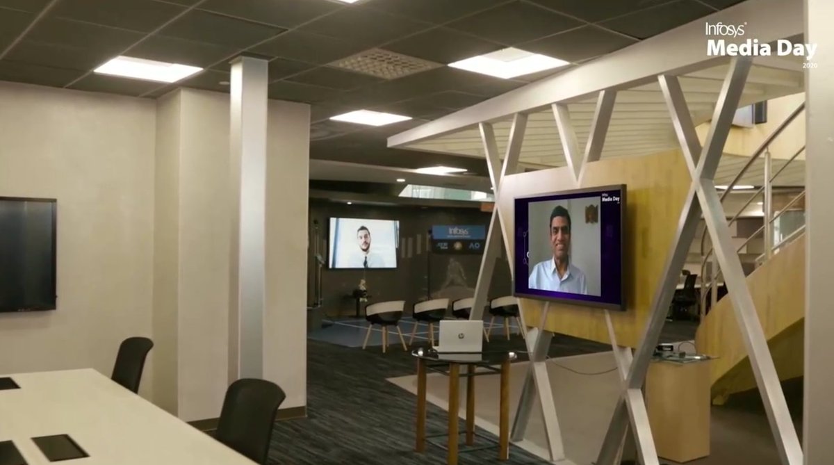 baxiabhishek's tweet photo. Tech companies have been innovating on the delivery of virtual events this year.

Quite like what Infy has done for #InfosysMediaDay. https://t.co/6oILnQGShu