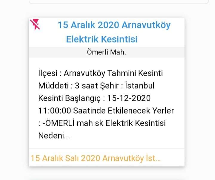 Komşularımızın Dikkatine.!
#Bedaş Planlı elektrik kesintisi olacaktır.