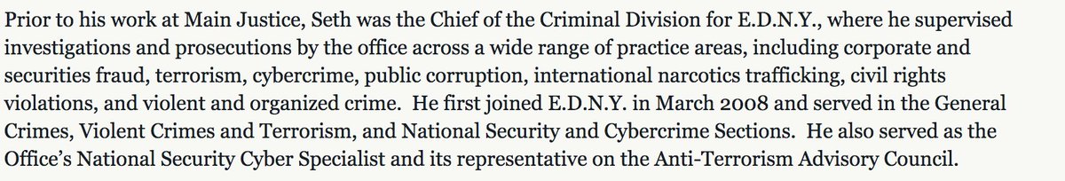 Seth D. DuCharme will take his place as Acting U.S. Attorney for the Eastern District of New YorkWho served as the Office’s National Security Cyber Specialist and its representative on the Anti-Terrorism Advisory Council.