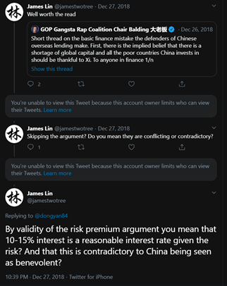 13/ But James doesn't just like Imperial Japan. He thinks it's 40 year campaign of wanton bloodlust in Asia - which killed 20 million people - compares favorably to China's Belt and Road project