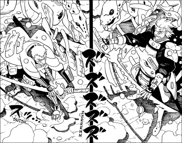 Akira Okubo's art on Samurai 8 is some of the best work I've seen from a manga, the clean lines and appealing shapes are something I'm really wanting to put into my own work.

Sad it was cancelled though, we could've had so many sick panels and maybe even an anime adaptation 