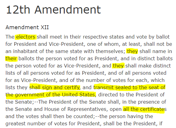 It means, per the laws when a state sends more than slate of ELECTORS, per Art II Sect I. Such as what occurred in 1876, and again in 1960. The states sent multiple slates of electors. That didn't happen here. The states sent 1 slate.