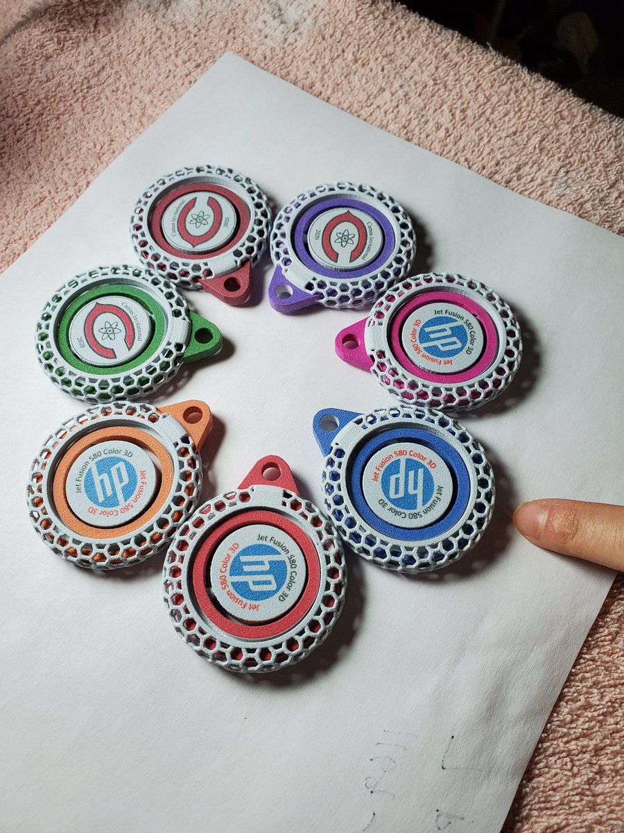 camasscioly's tweet photo. On the behave of our staffs, we also want to thank HP support on producing this one of a kind medals for our invitational with their new JetFusion 3D technologies color printing.

#science #scioly #scienceolympiad https://t.co/IY2ysWh2rO