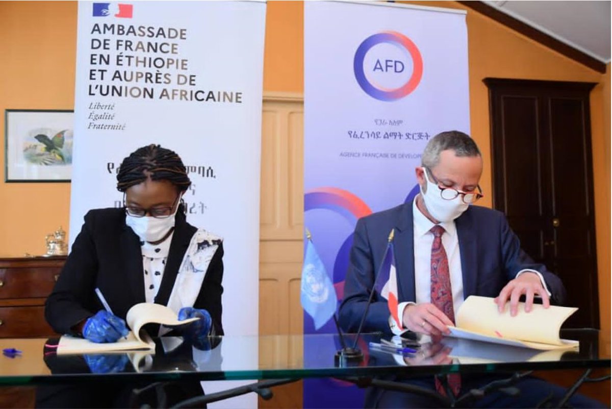 ECA_OFFICIAL's tweet photo. "A shared @ECA_OFFICIAL-@AFD_France ambition to support #African countries fill the US$ 345 billion financing gap needed to recover from the #COVID19 pandemic &amp; build forward a path to #prosperity." - @SongweVera said of partnership

@RiouxRemy #RemyMarechaux #G20CommonFramework https://t.co/YZBQNszLlD